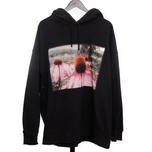 H&M Helena Christensen Black Sweatshirt w/ Flowers